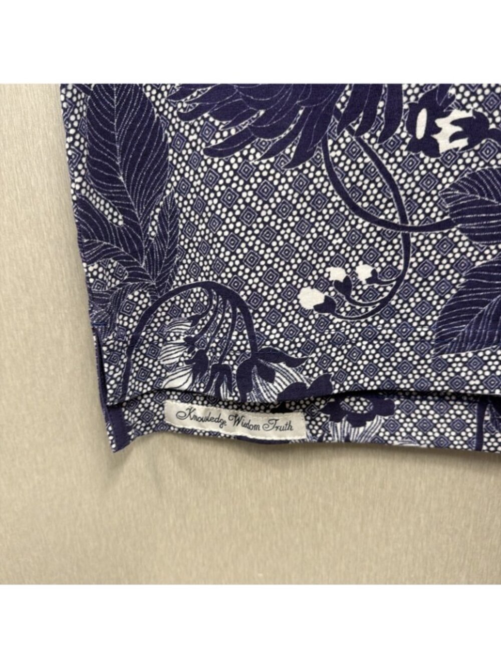 Robert Graham Basque Polo Shirt Mens Small Navy Floral Print Knit Short Sleeve - Picture 3 of 8